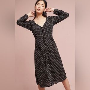 NWT Anthropologie AKEMI+KIN Annie Plaid Midi Dress SZ 12